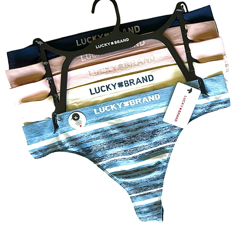 Lucky Brand 5 Pc Thong Panties Size XL